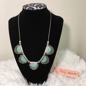 Turquoise Semi Precious Stone Necklace